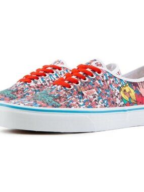 VANS Authentic x Where's Waldo? Land of Waldos Sneakees Mens Sz 9.5 Womens Sz 11
